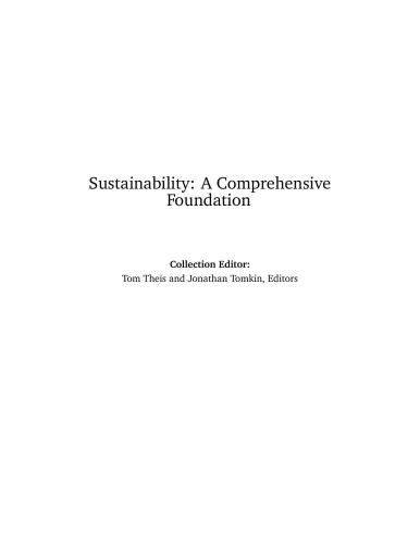 Sustainability: A Comprehensive Foundation