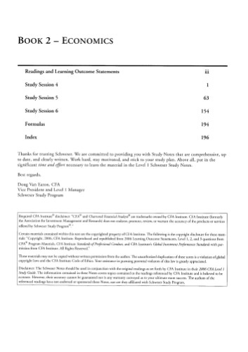 Cfa Schweser Study Notes 2006. Level 1. Book 2