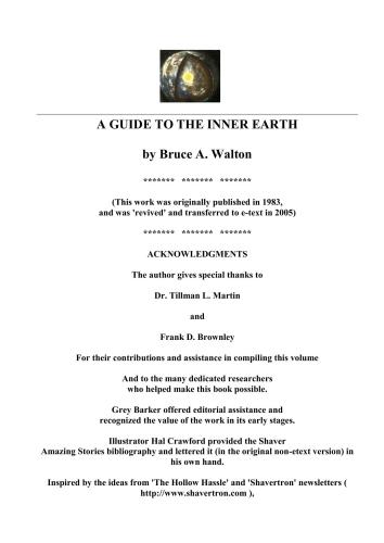 A guide to the inner Earth