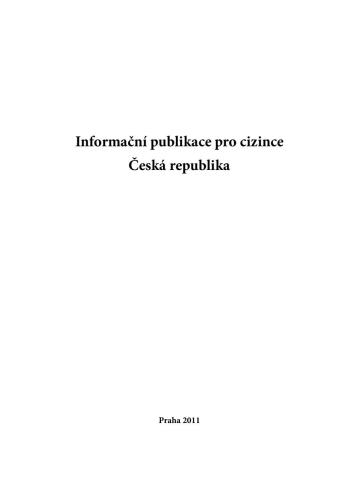 Informační publikace pro cizince. Česká republika