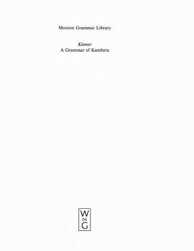 A grammar of Kambera