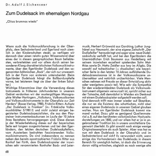 Zum Dudelsack im ehemaligen Nordgau