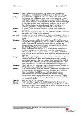 The Business. Upper-Intermediate. Video