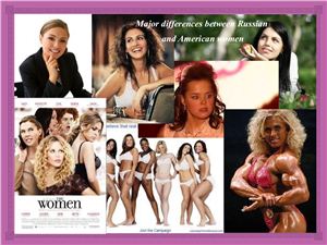Russian and American women Проект на английском языке