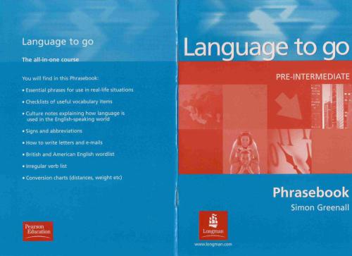 Language to Go: Pre-Intermediate phrasebook