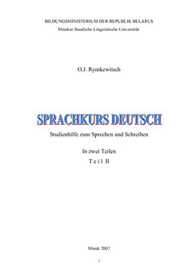 Sprachkurs Deutsch Teil 2