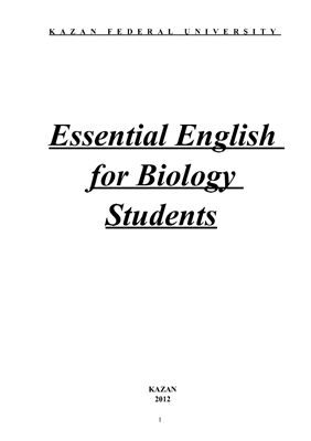 Essential English for Biology Students