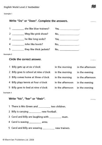 English World 2. Tests. Units 04-06