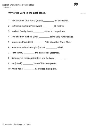 English World 4 Tests Units 1-3