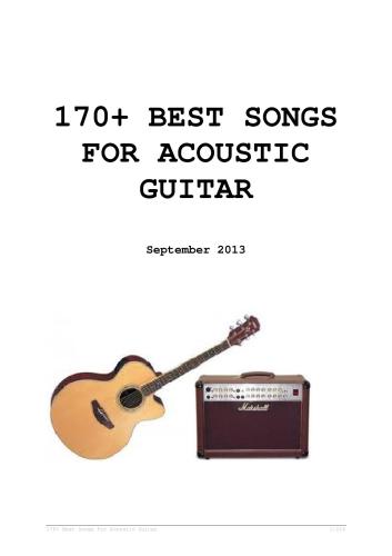 170+ Best Songs for Acoustic Guitar