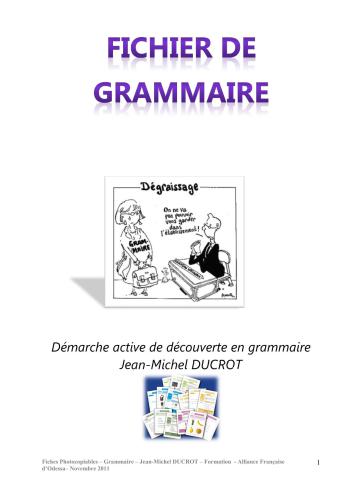 Fichier de grammaire