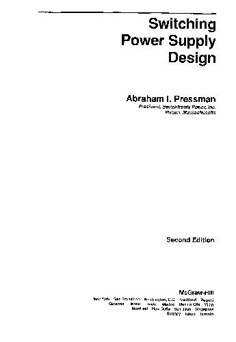 Abraham Pressman Switching Power Supply Design