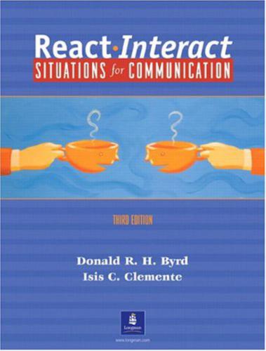 React Interact: Situations for Communication with Answer Keys