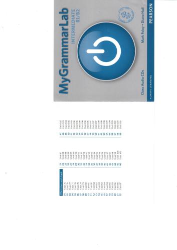 MyGrammarLab. Intermediate B1/B2 CD Index table