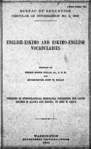English-Eskimo and Eskimo-English Vocabularies
