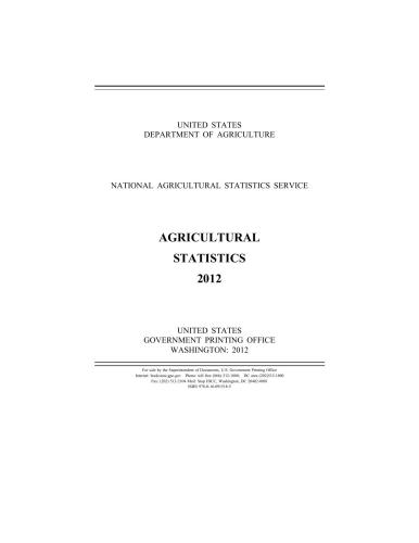 Agricultural statistics USA 2012