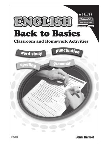 English Back to Basics - Yr6 Ext/S1