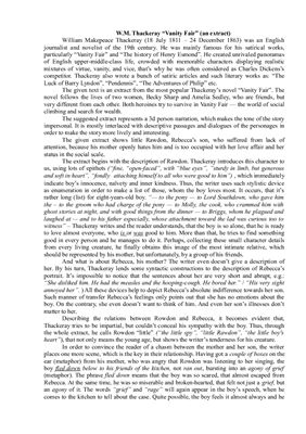 Stylistic analyses of literary extracts