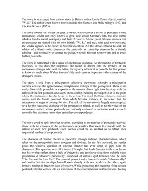 Error-Free: An Excerpt Analysis of W.S. by Leslie Poles Hartley (L.P. Hartley)