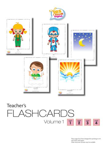 Yes I Speak English. Teacher`s Flashcards. Volume 1