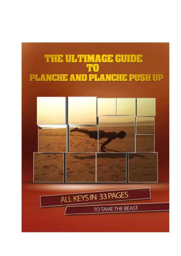 The ultimate guide to planche and planche push up