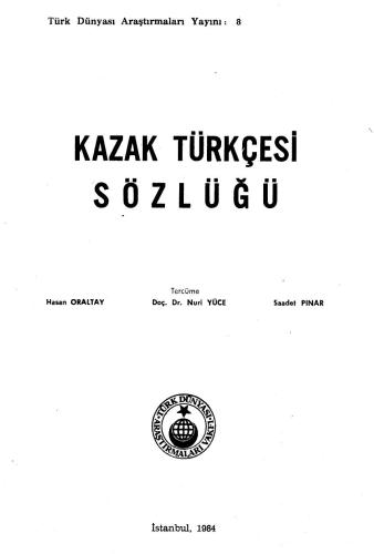 Қазақша-түрікше сөздік (латын жазуы)