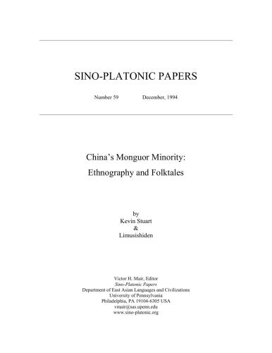 China’s Monguor minority: ethnography and folktales
