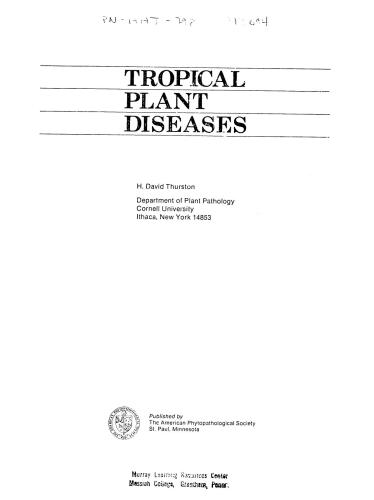 Tropical Plant Diseases