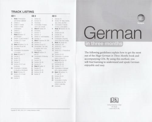 Hugo German in Three Months. Guideline