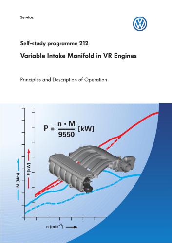 VAG. Variable Intake Manifold in VR Engines. Principles and Description of Operation