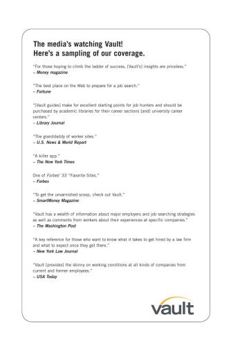 Vault Career Guide to International Development