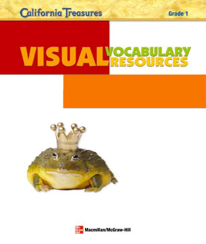 California Treasures Grade 1 Visual Vocabulary Resources
