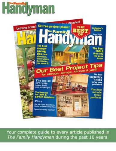 The Family Handyman. The Family Handyman-10 Year Index