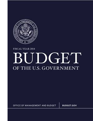 Budget of the U.S. Government, FY 2014