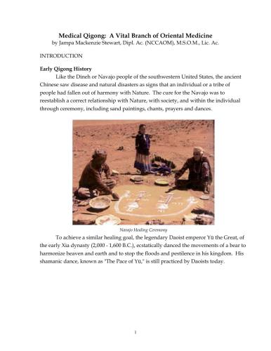 Medical Qigong: A Vital Branch of Oriental Medicine