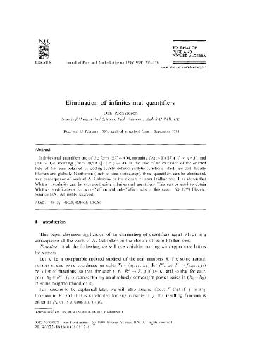 Elimination of infinitesimal quantifiers