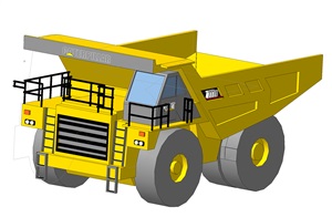 3D модель самосвал Caterpillar 777D