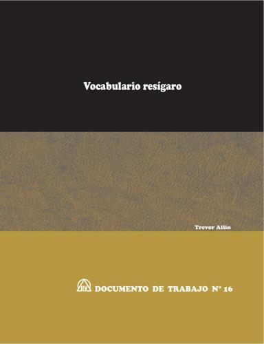Vocabulario resígaro