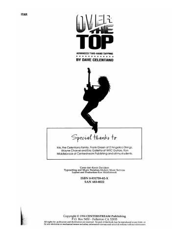 Dave Celentano - Over the Top