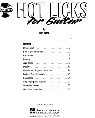 Don Mock - Hot Licks