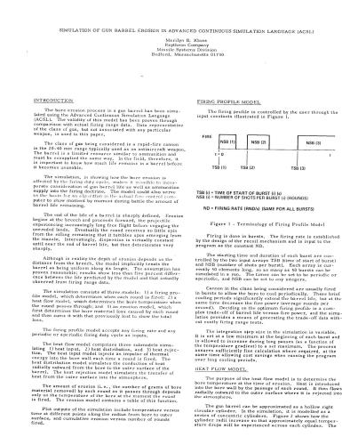 Simulation of gun barrel erosion in advanced continuous simulation language (ACSL)
