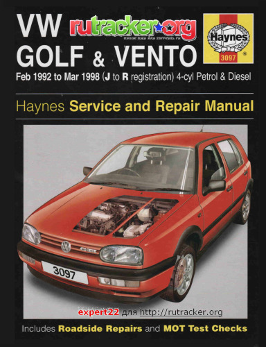 VW Golf III & Vento Service and Repair Manual