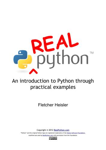 Real Python: Python Programming By Example