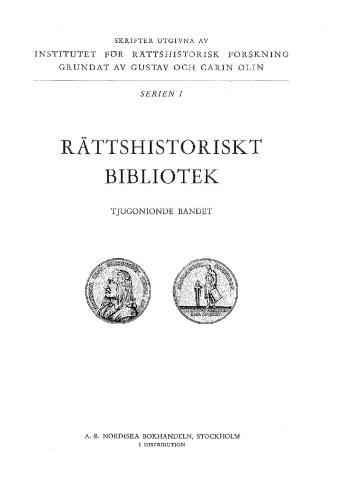 Peter the Great's Administrative and Judicial Reforms: Swedish Antecedents and the Process of Reception