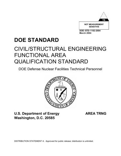 Civil/Structural Engineering Functional Area Qualification Standard