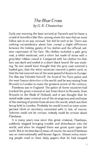 Stories of Detection and Mystery