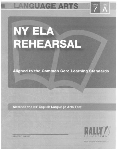 Rally Education. New York ELA Rehearsal. Grade 7