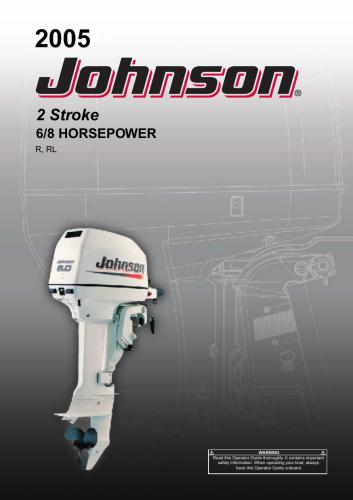 Johnson 2 Stroke 6/8 Horsepower R, RL