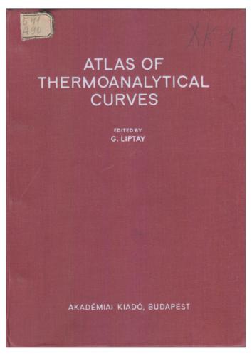 Atlas of Thermoanalytical Curves. Volume 3