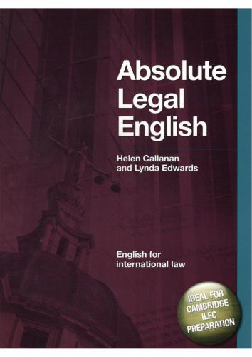 Absolute Legal English Book (English for International Law)